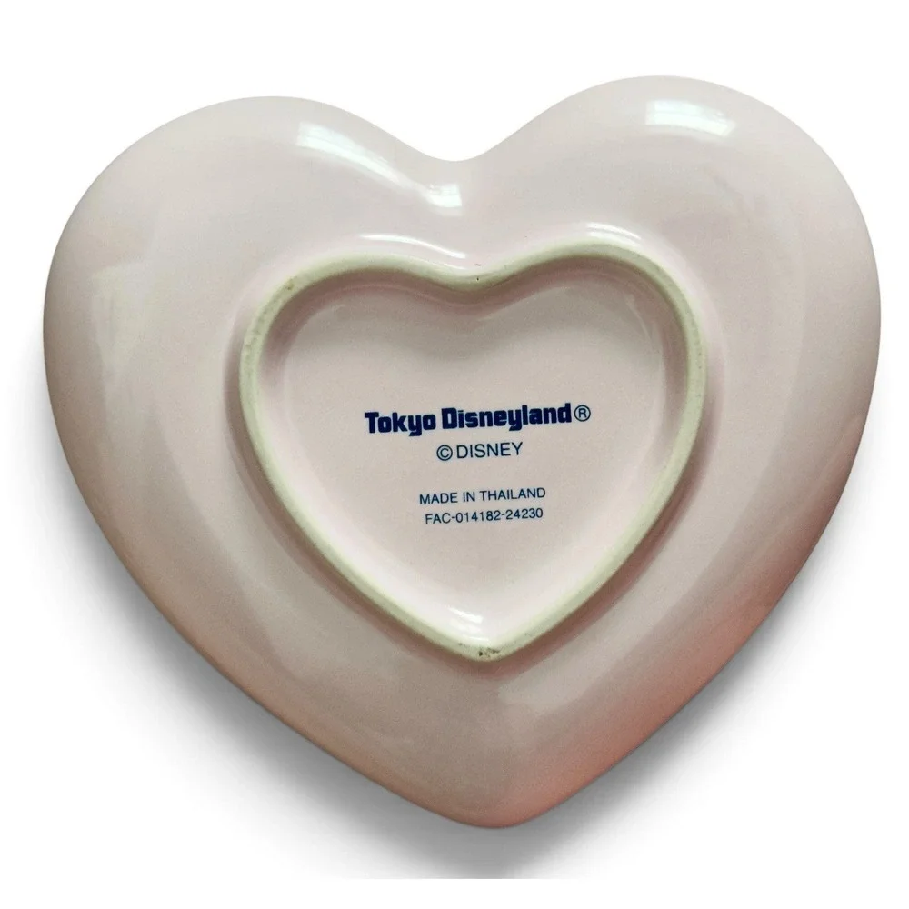 Exclusive Tokyo Disney Resort Heart Shaped Alice In Wonderland Plate 6